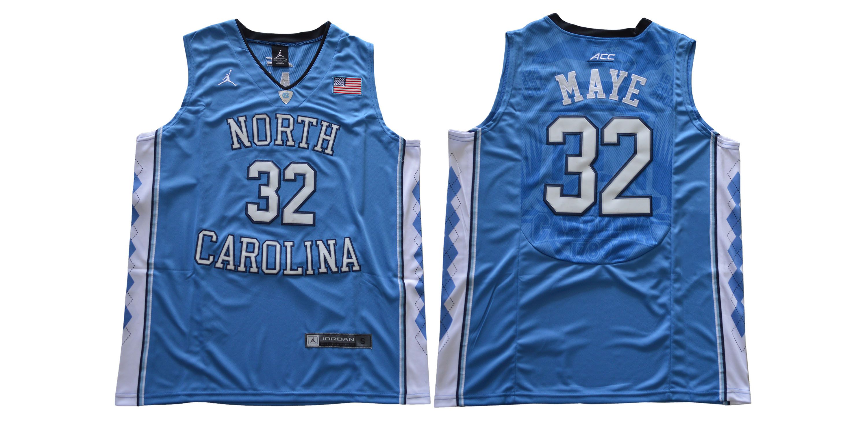 Men North Carolina Tar Heels #32 Maye Light Blue NCAA Jerseys->ncaa teams->NCAA Jersey